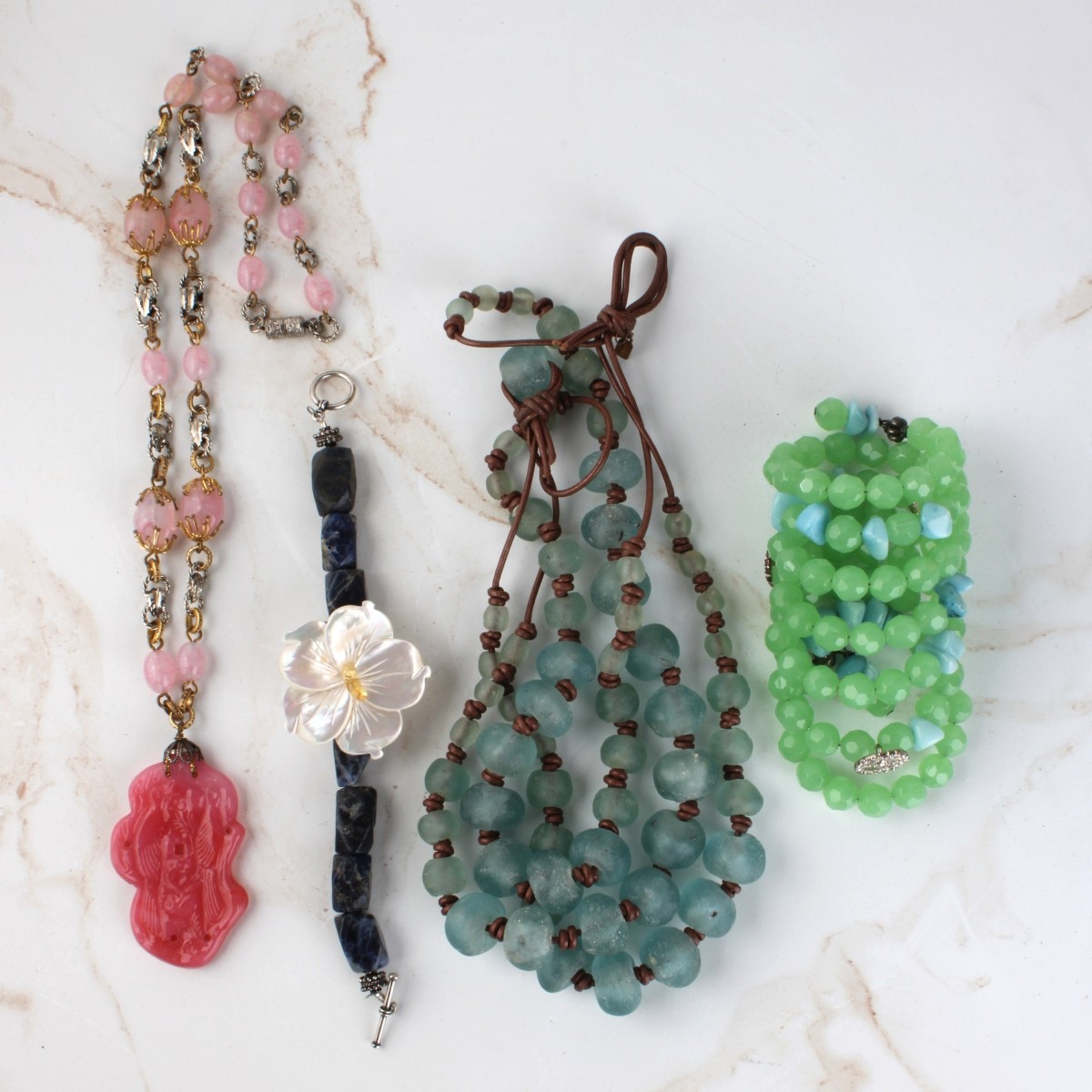 Hardstone and Costume Jewelry