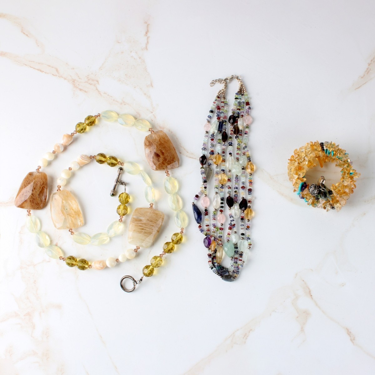 Natural Gemstone and Hardstone Jewelry