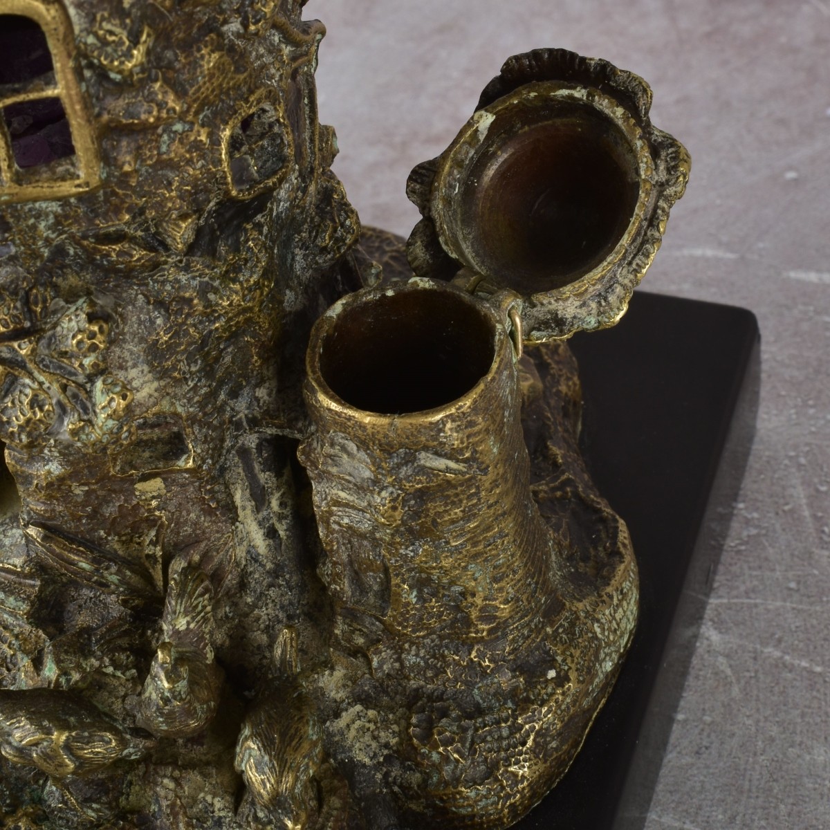 Vintage Gilded Bronze Fairy Tower