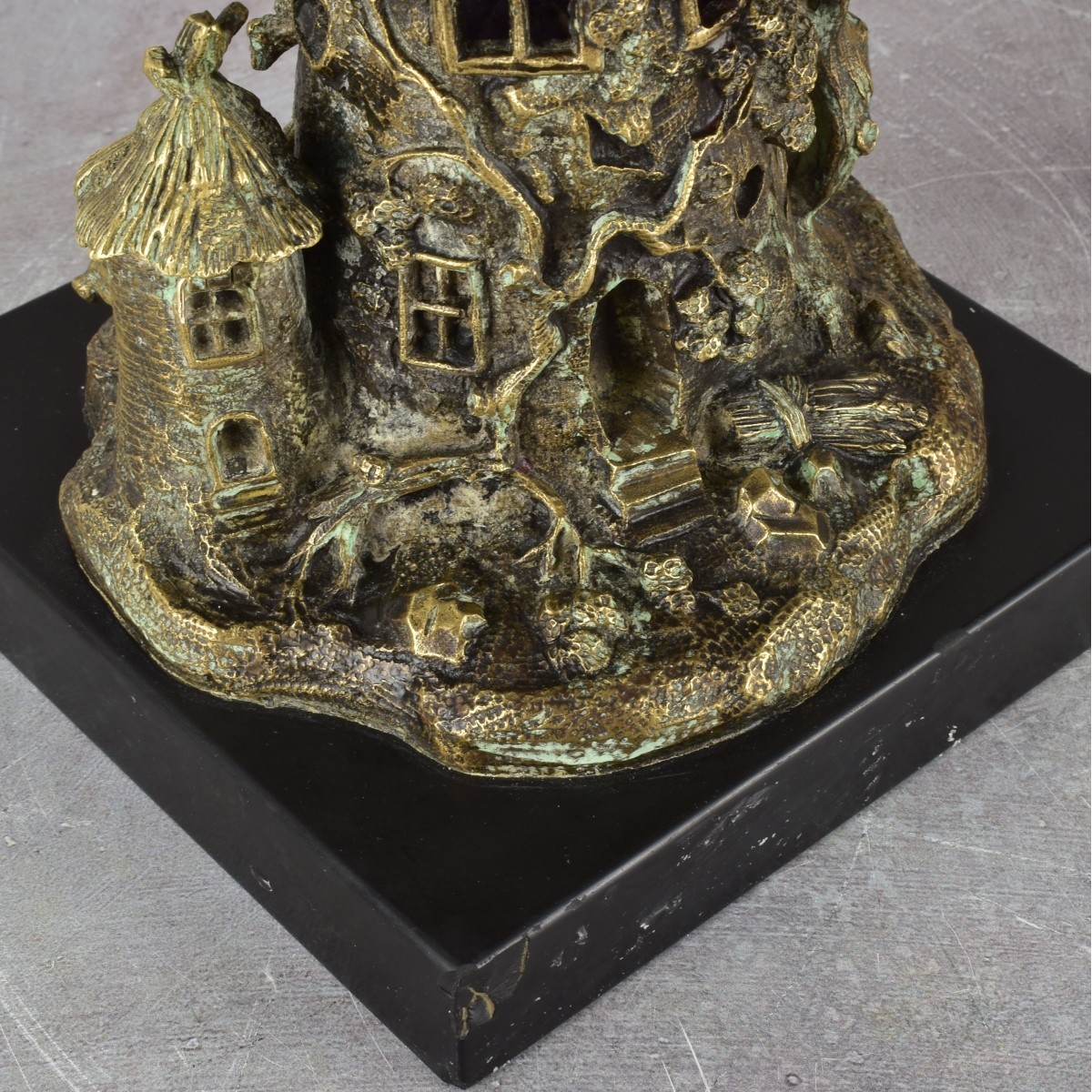 Vintage Gilded Bronze Fairy Tower