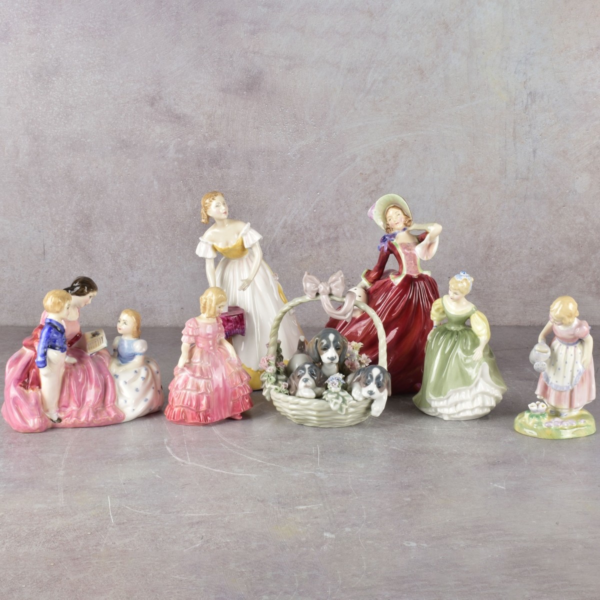 Lladro and Royal Doulton Porcelain Sculptures