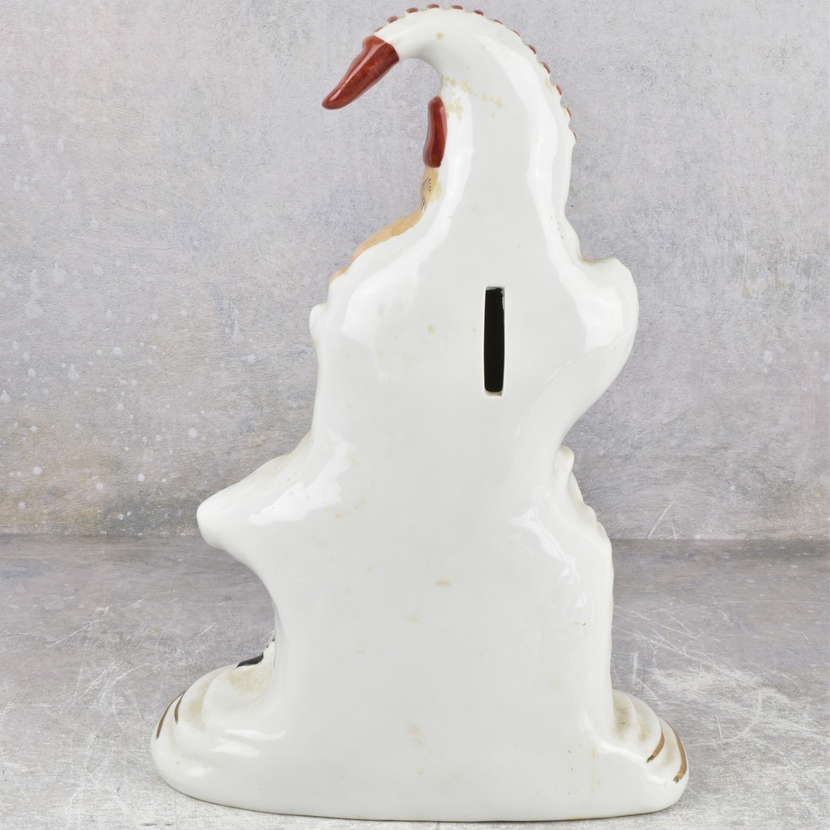 Punch and Dog Porcelain Figural Bank