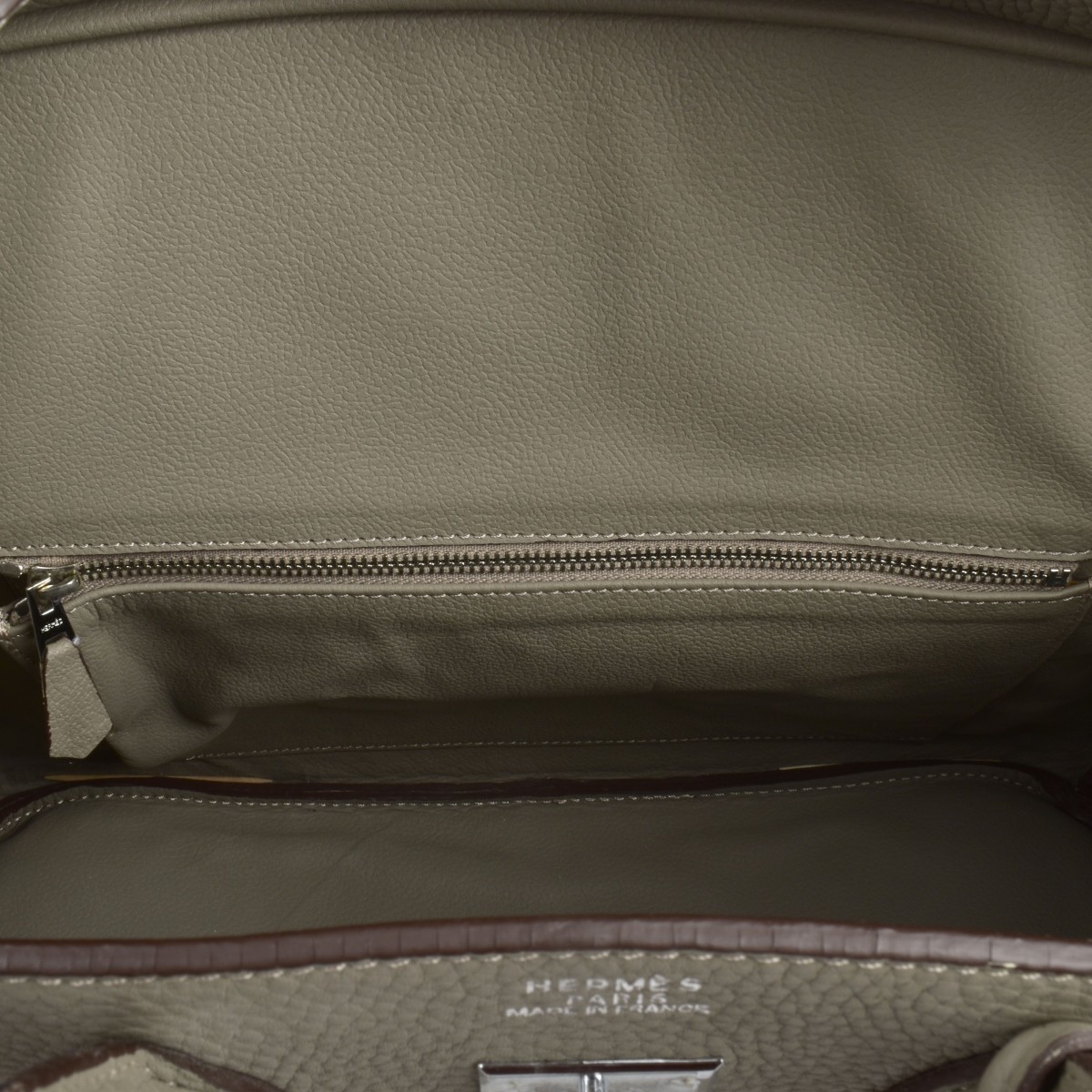 Replica Hermes Birkin Taupe Leather Bag