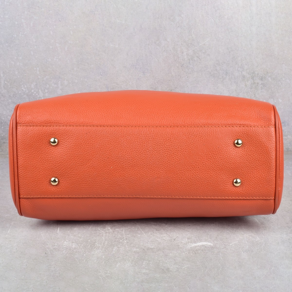 Replica Robert Cavalli Red/Orange Leather Handbag