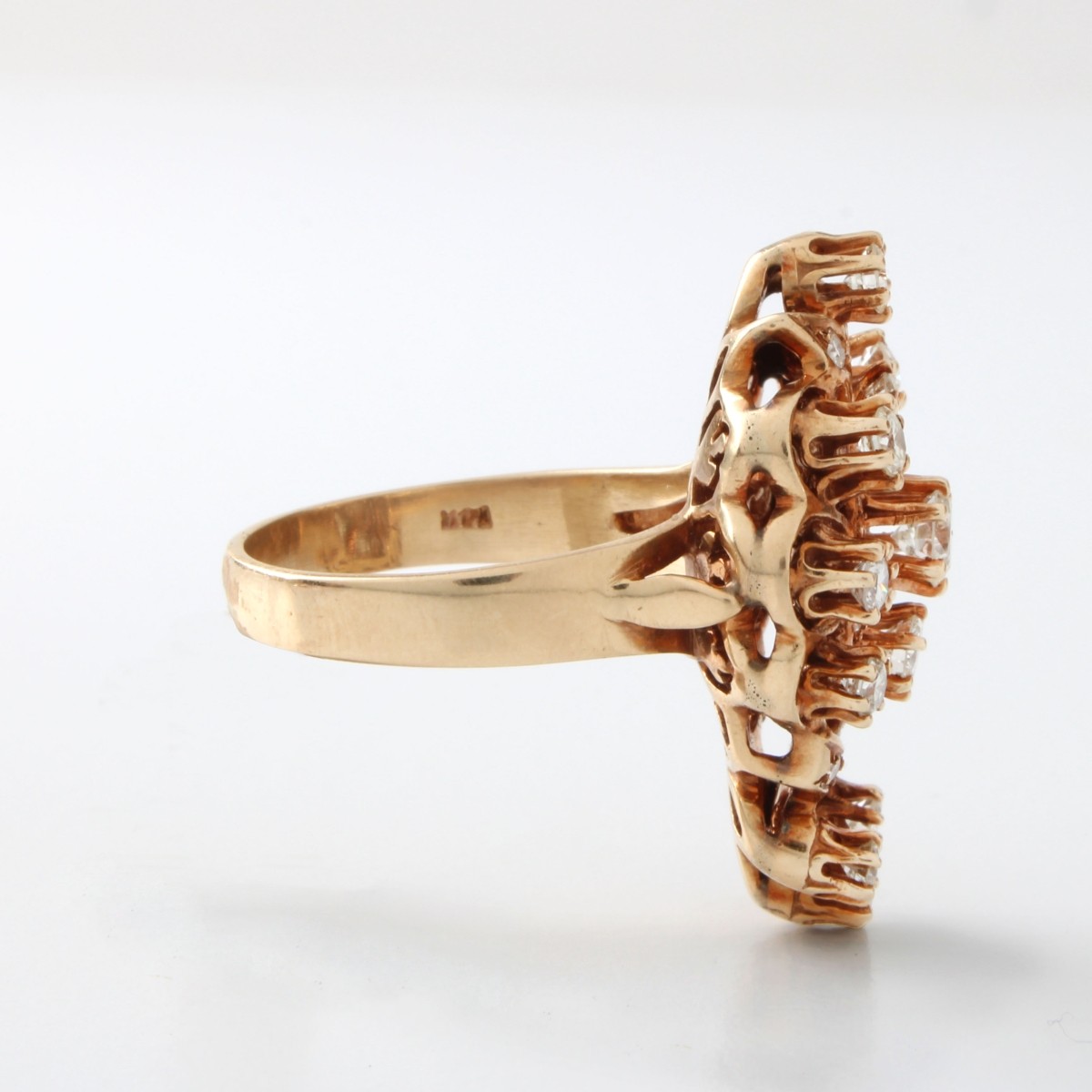 Diamond and 14K Ring