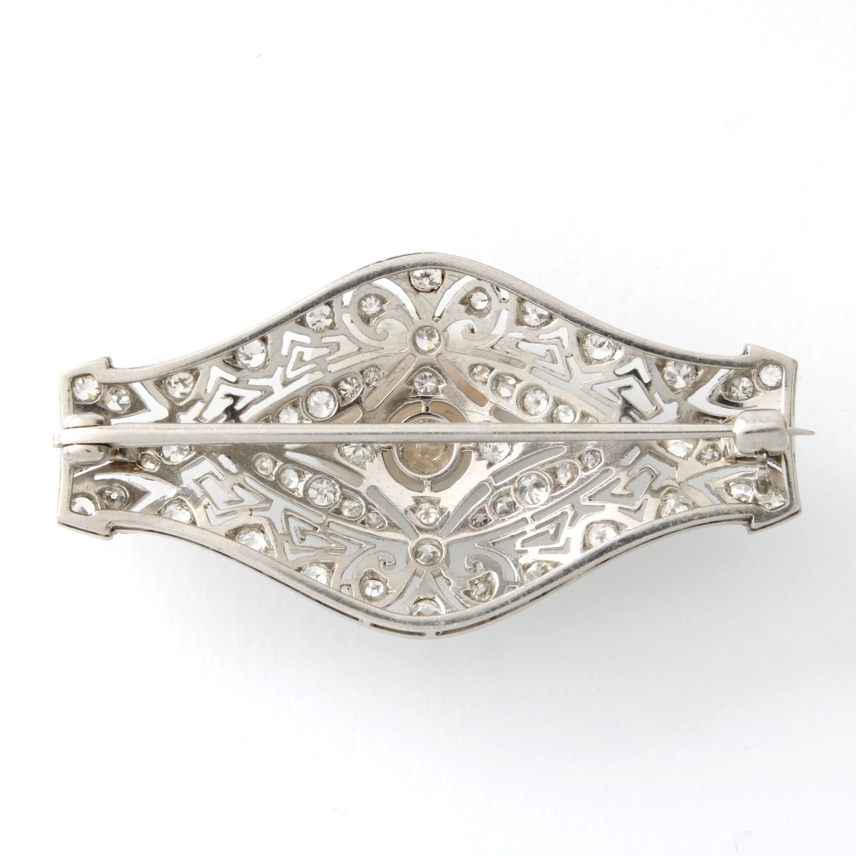 Tiffany Diamond and Platinum Pin