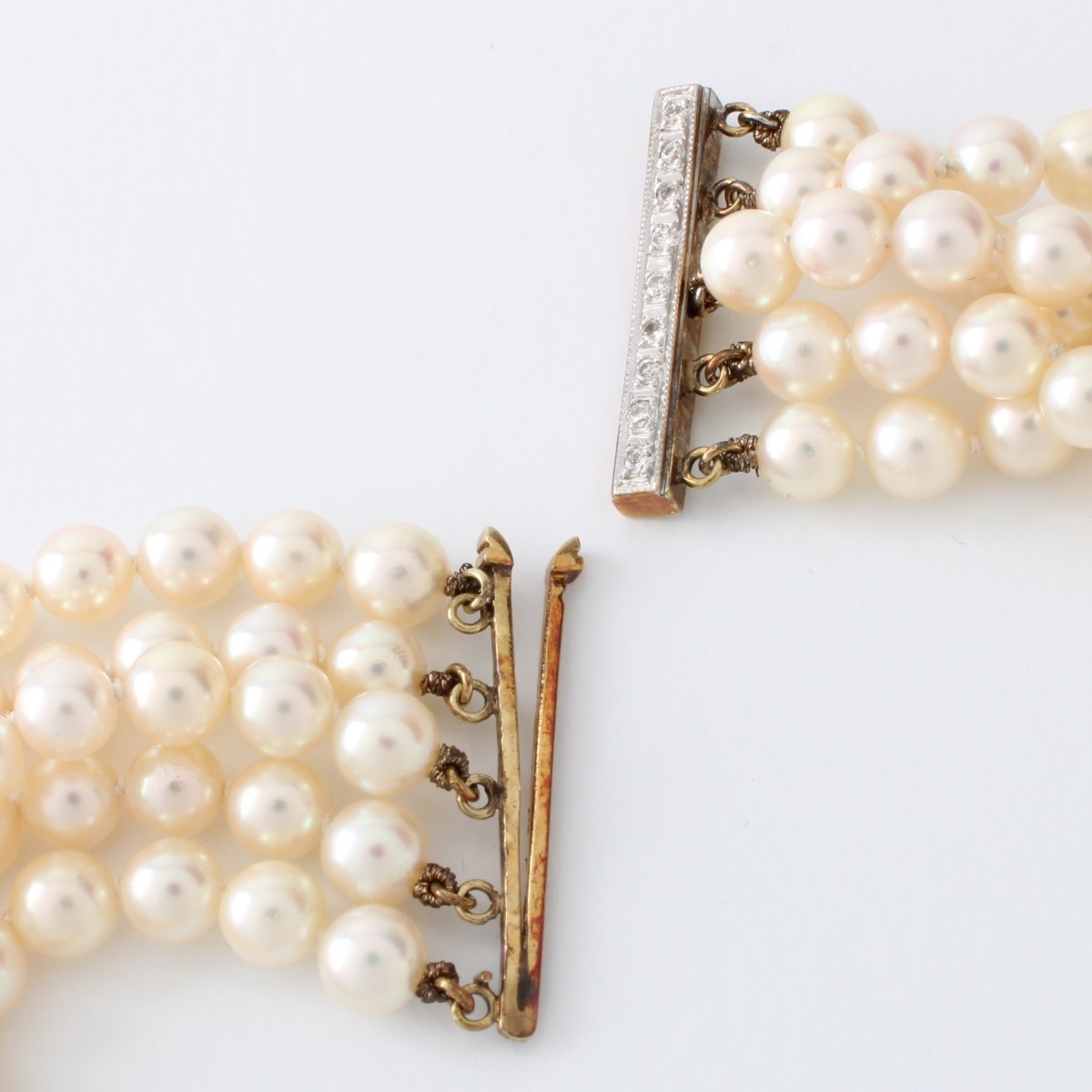 Pearl, Diamond and 14K Necklace