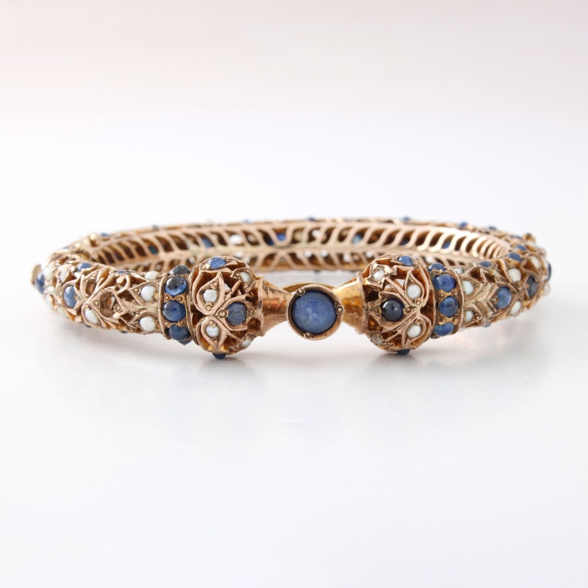 Sapphire, Diamond and 9K Bracelet