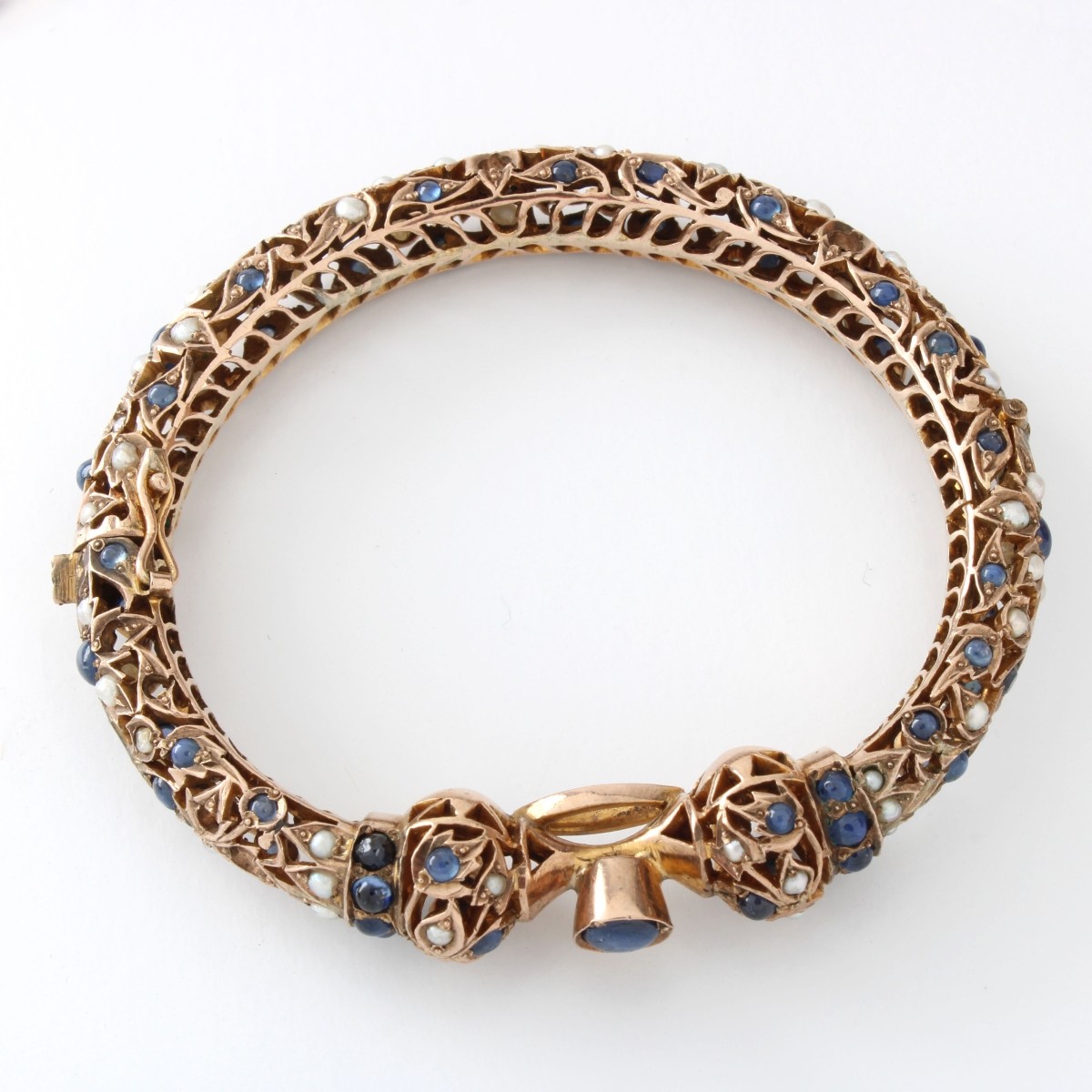 Sapphire, Diamond and 9K Bracelet