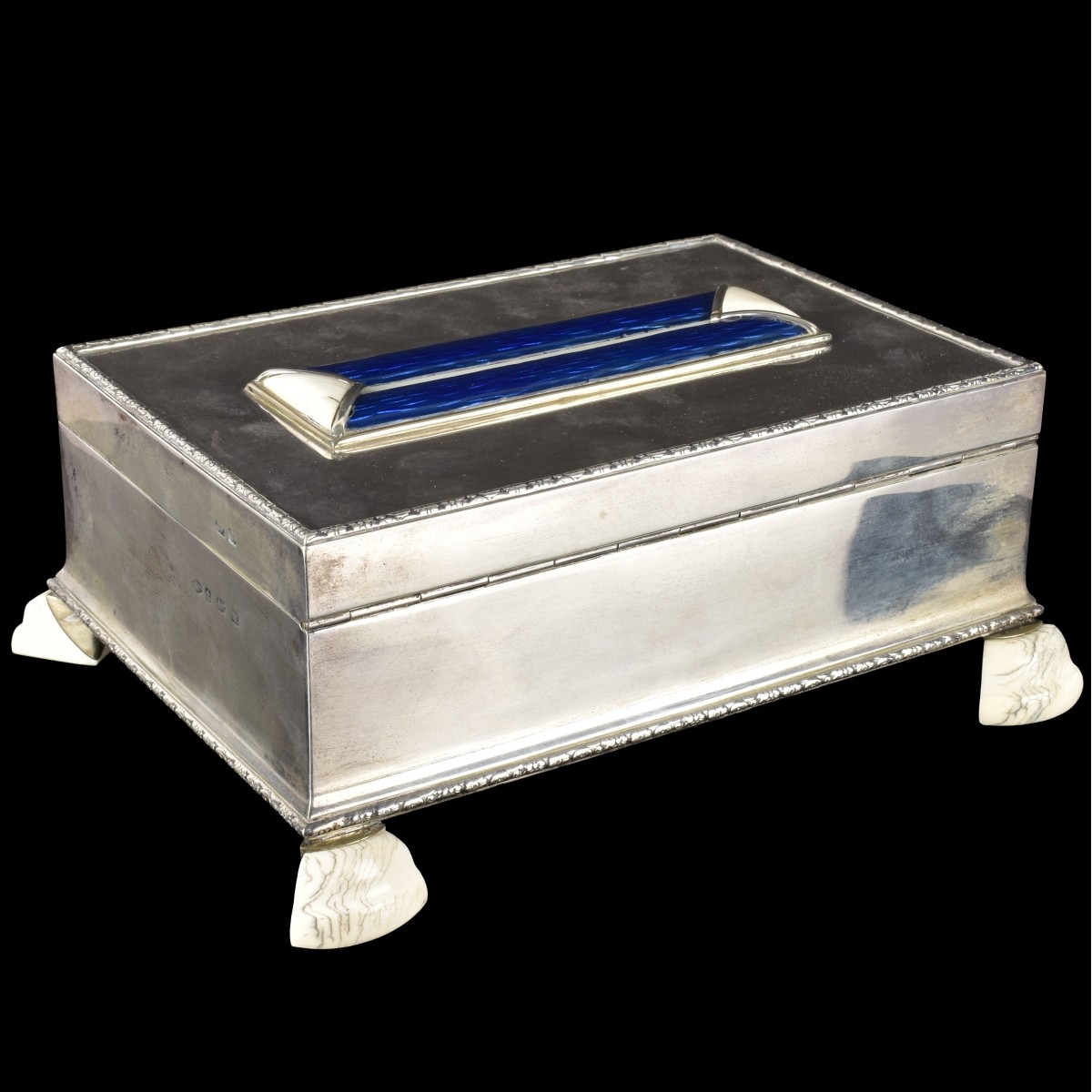 Birmingham Silver and Enamel Box