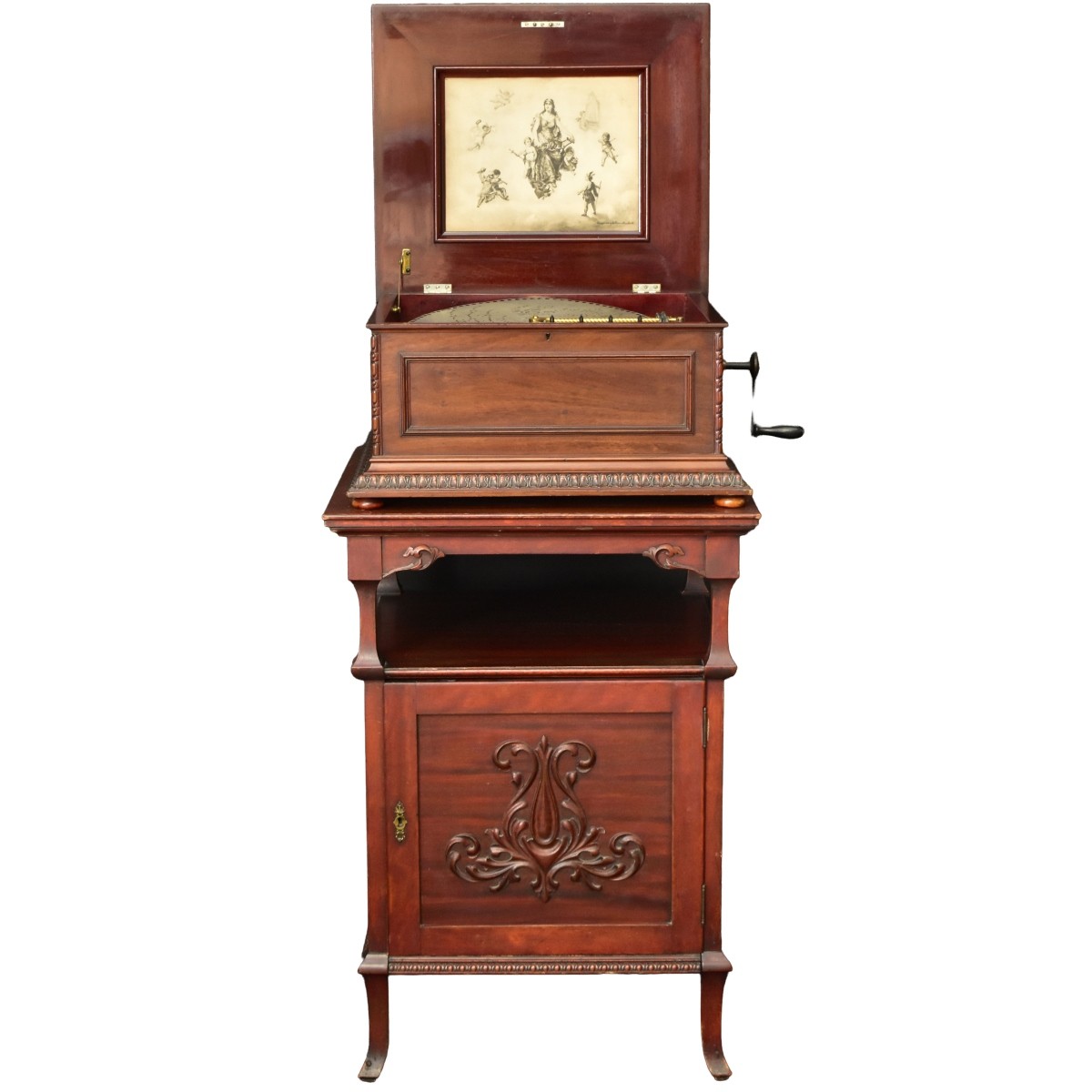 Regina 15 1/2" Metal Disk Music Box