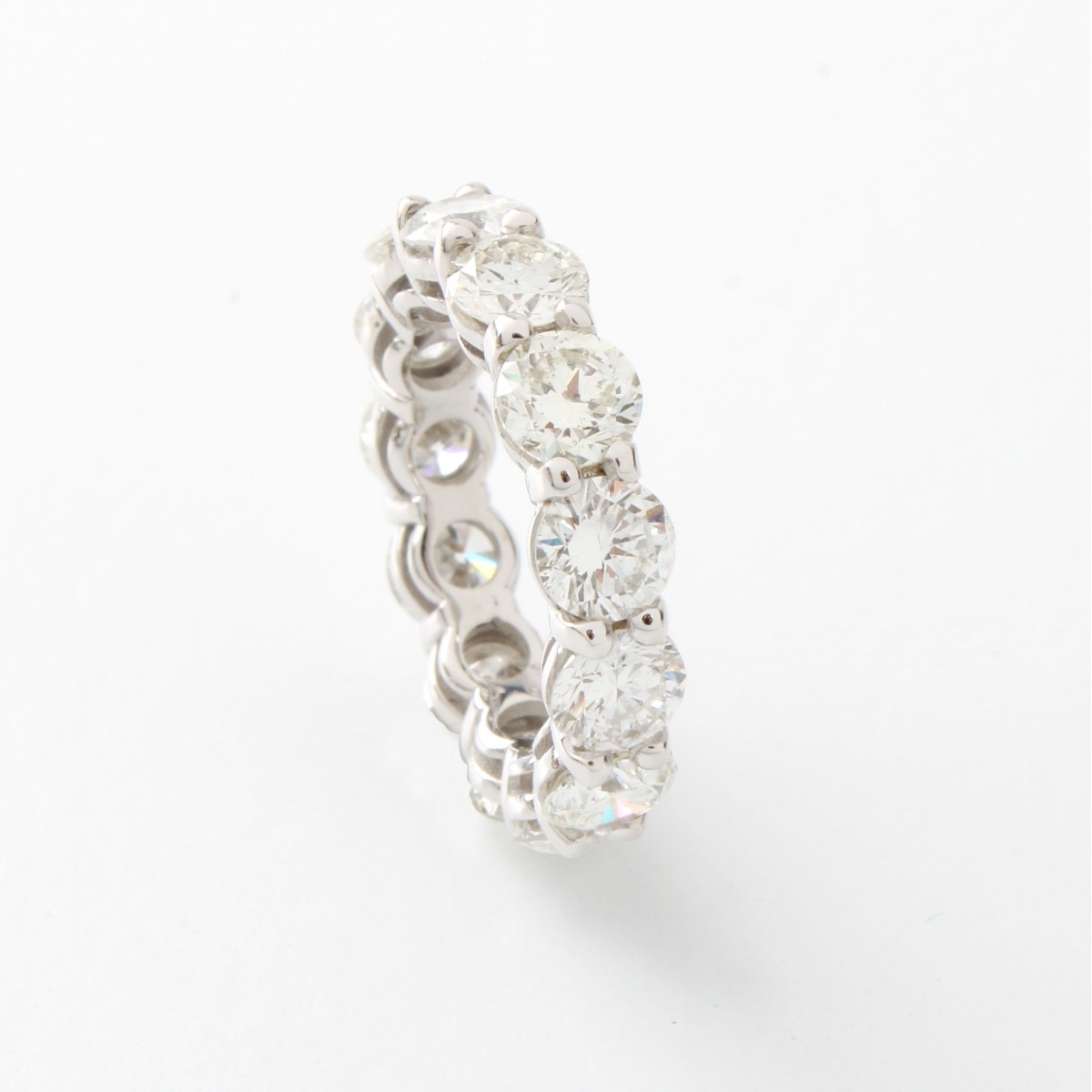 Diamond and 18K Eternity Band