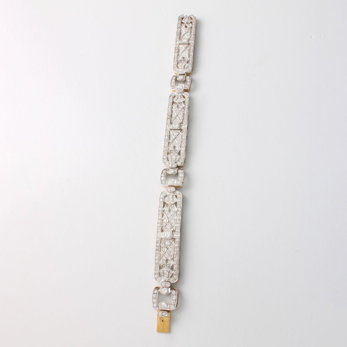 Diamond, Platinum and 18K Bracelet