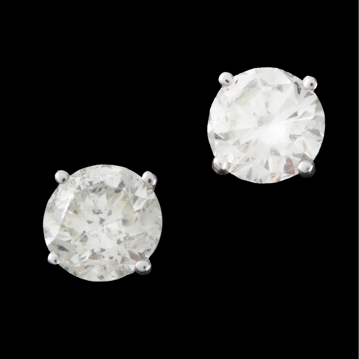 Diamond and 14K Ear Studs