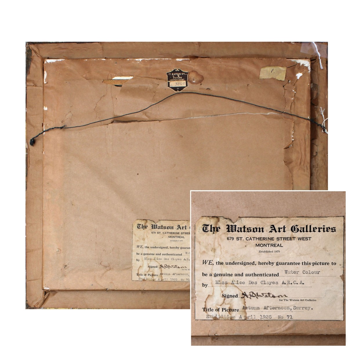 Alice des Clayes, Canadian (1890ñ1968)