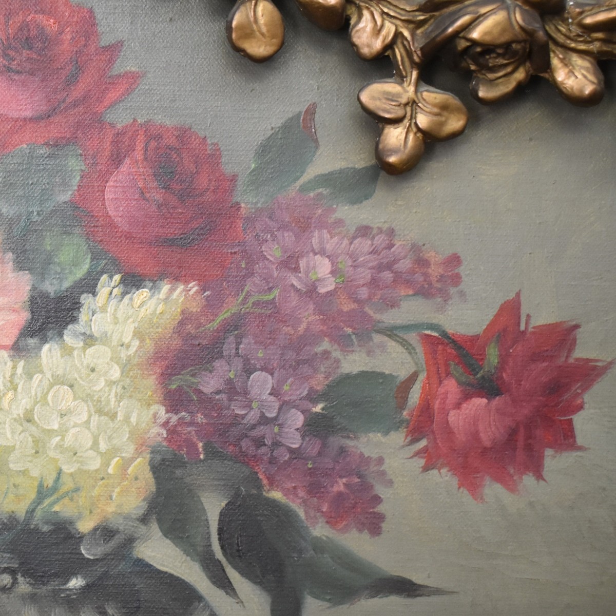 Antique French Style Trumeau Mirror