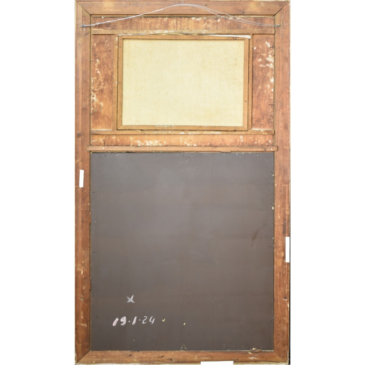 Antique French Style Trumeau Mirror