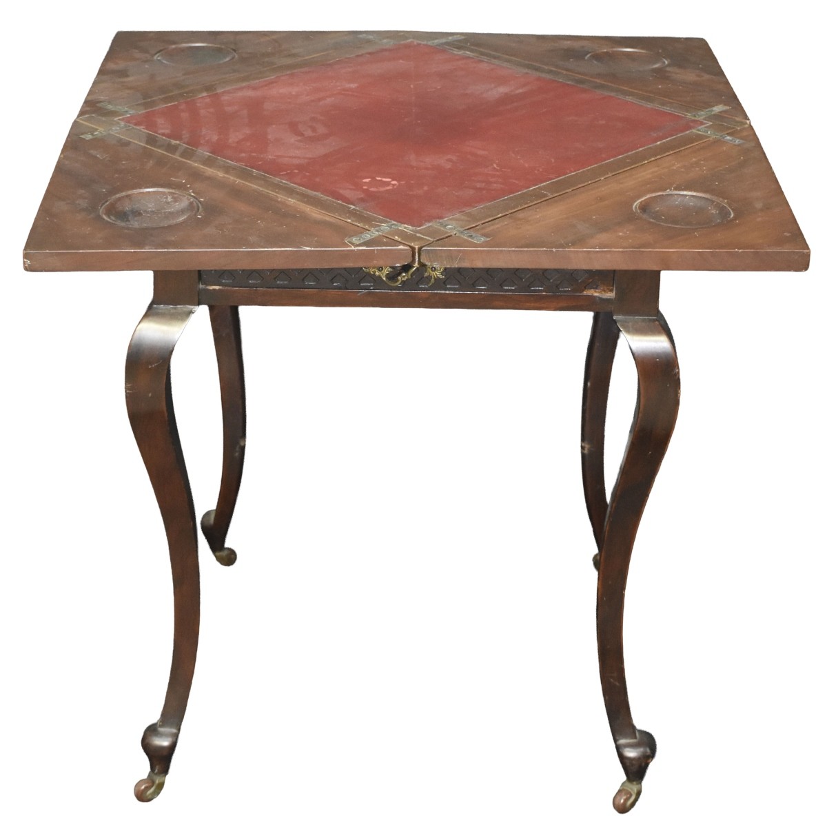 Antique Handkerchief Game Table