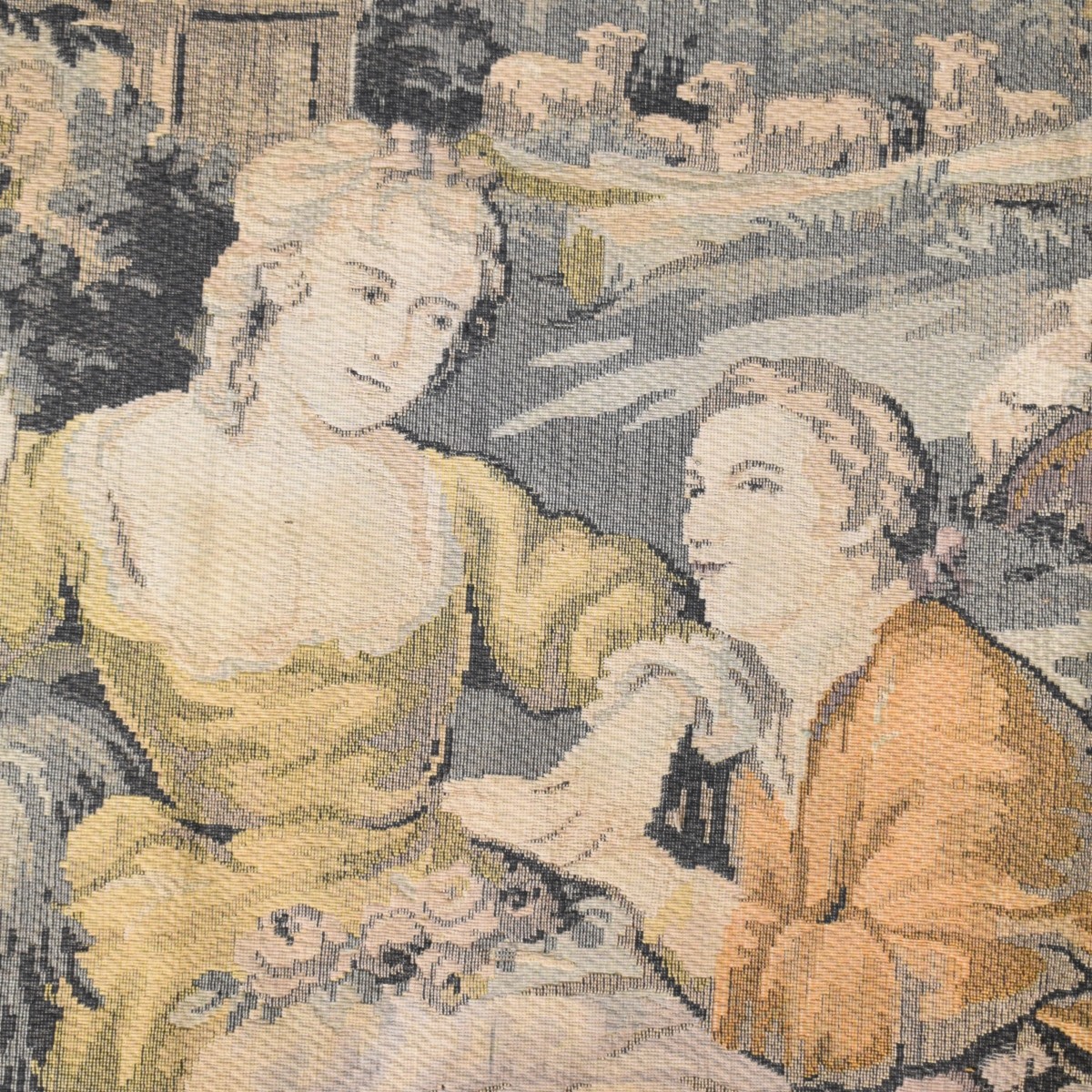 Vintage French Aubusson Style Tapestry