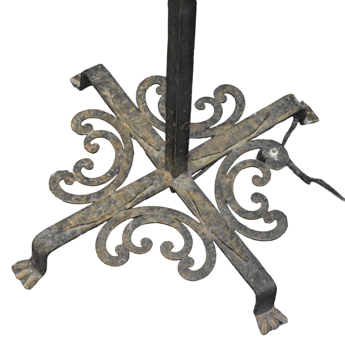 Vintage Wrought Iron Tourchier
