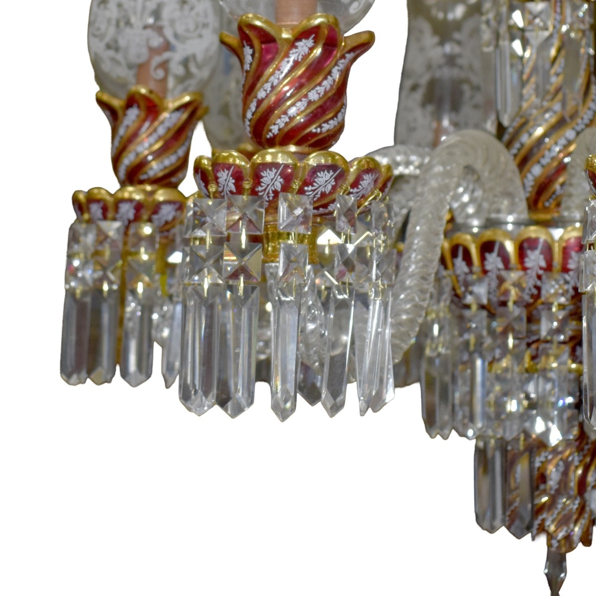 Mid-20th Century Crystal Chandelier