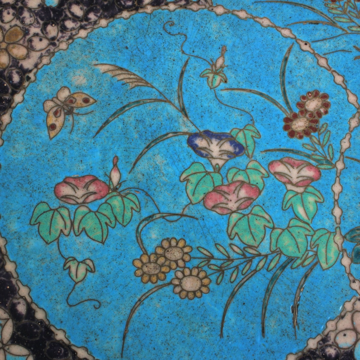 Japanese Bronze and Cloisonne Plates