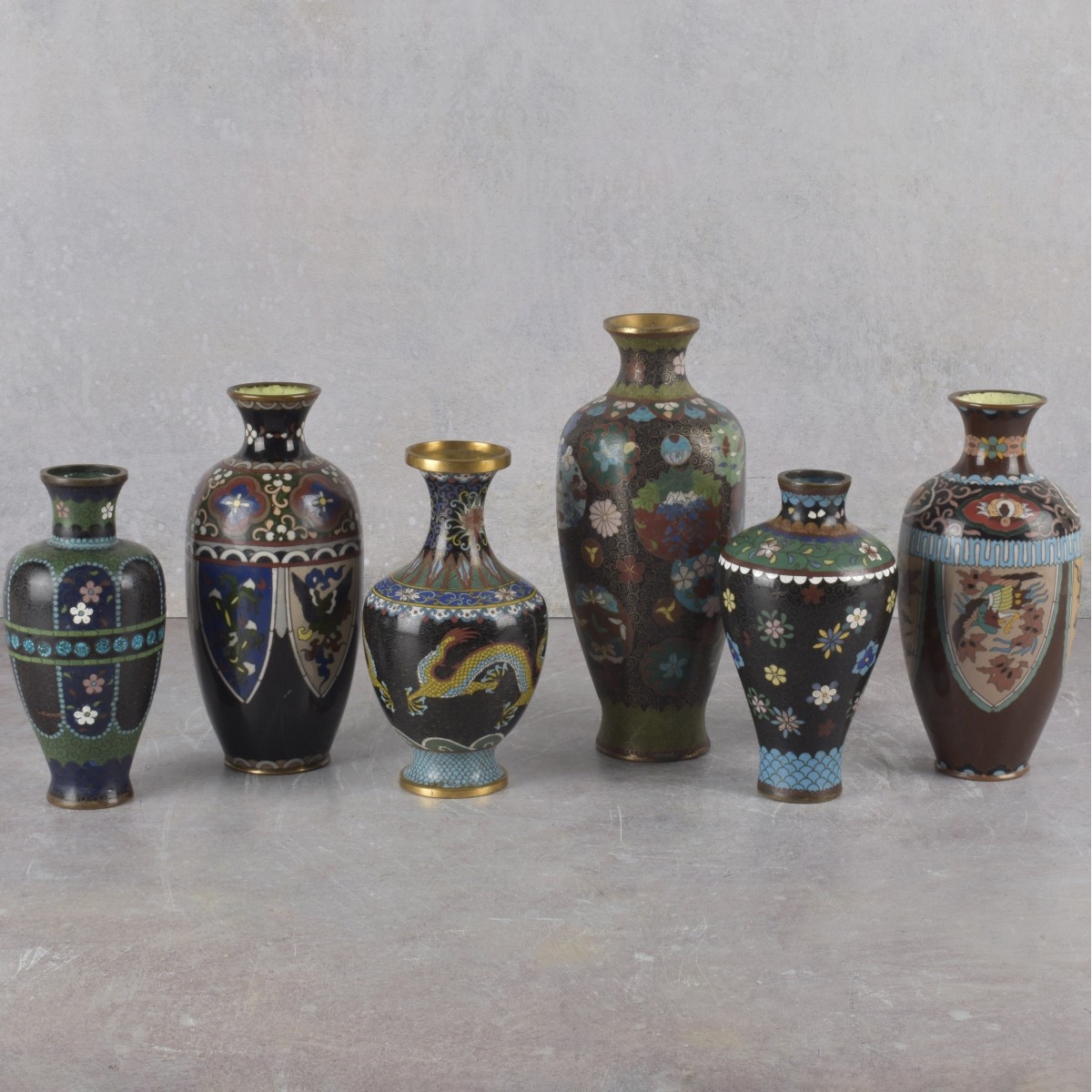 Japanese Cloisonne Vases