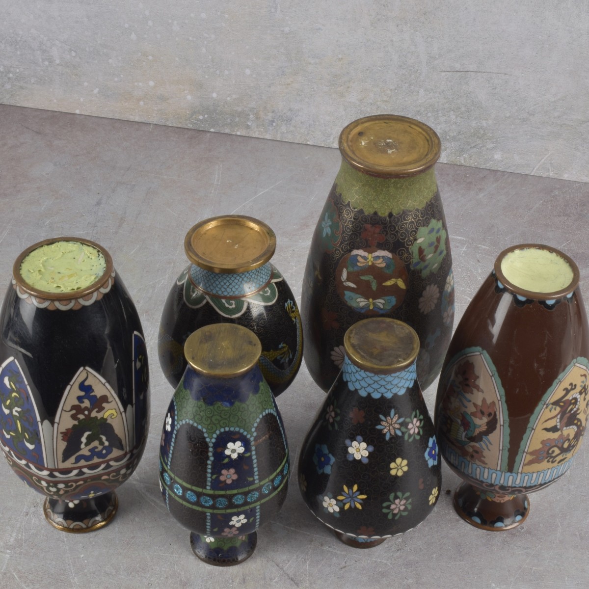 Japanese Cloisonne Vases