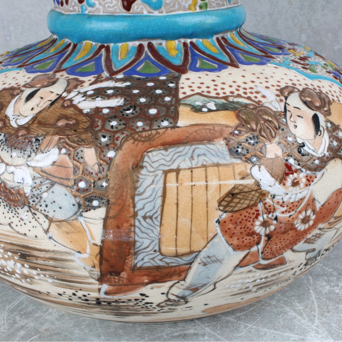 Japanese Satsuma Porcelain Vase