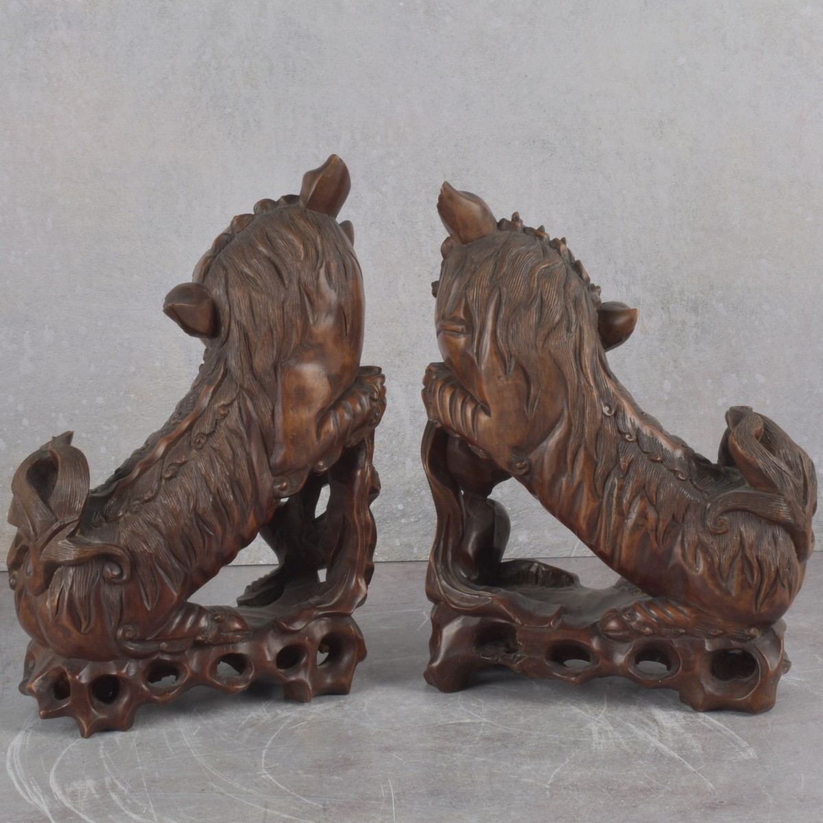 Vintage Chinese Foo Dog Sculptures