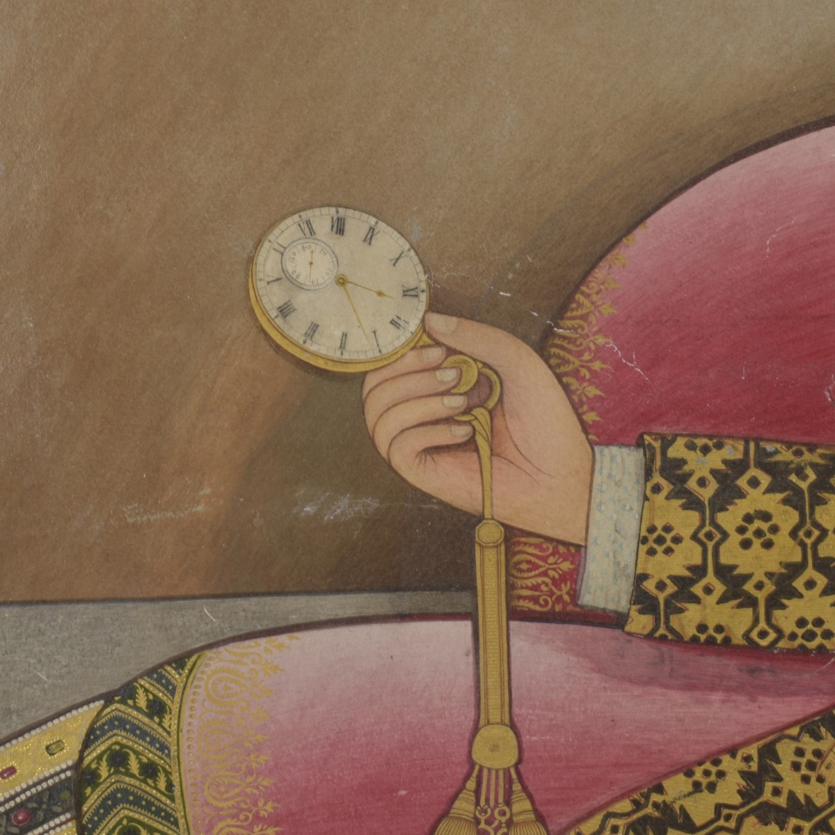 Antique Painting of a Mughal Emperor