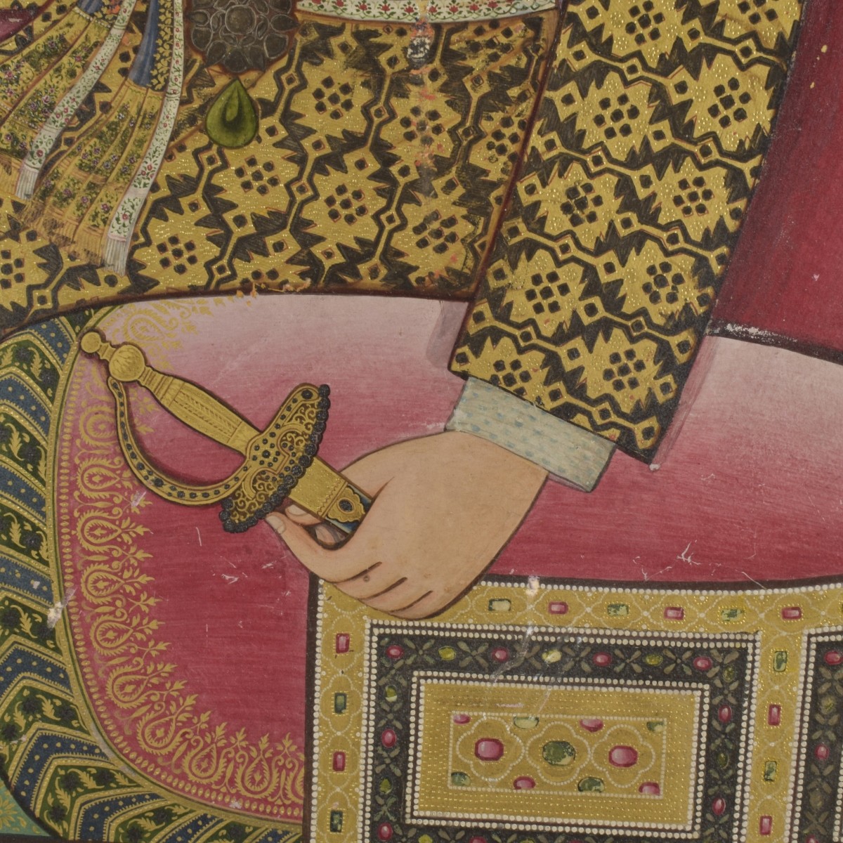 Antique Painting of a Mughal Emperor