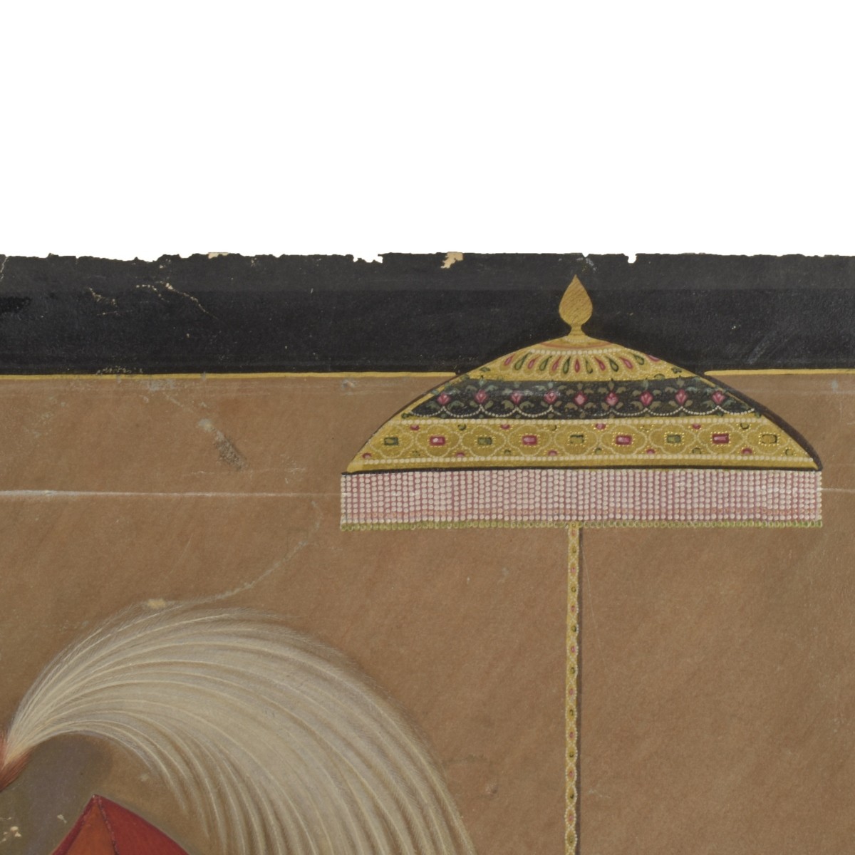 Antique Painting of a Mughal Emperor