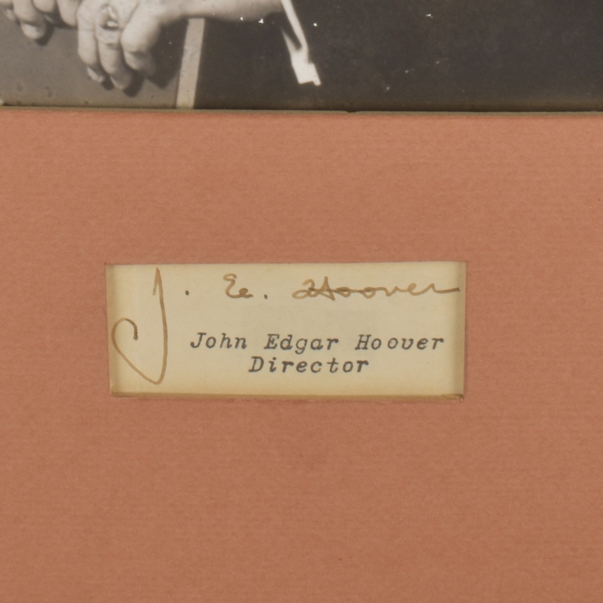 F.B.I., John Edgar Hoover Memorabilia