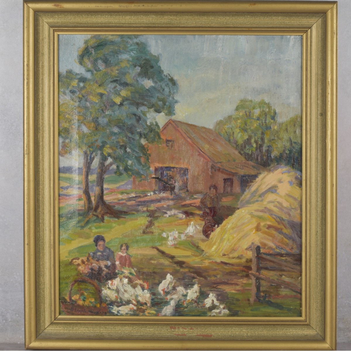 20th Cent. O/C, Farm Scene
