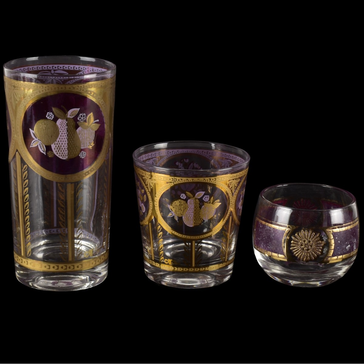 Vintage Bar Ware Glasses