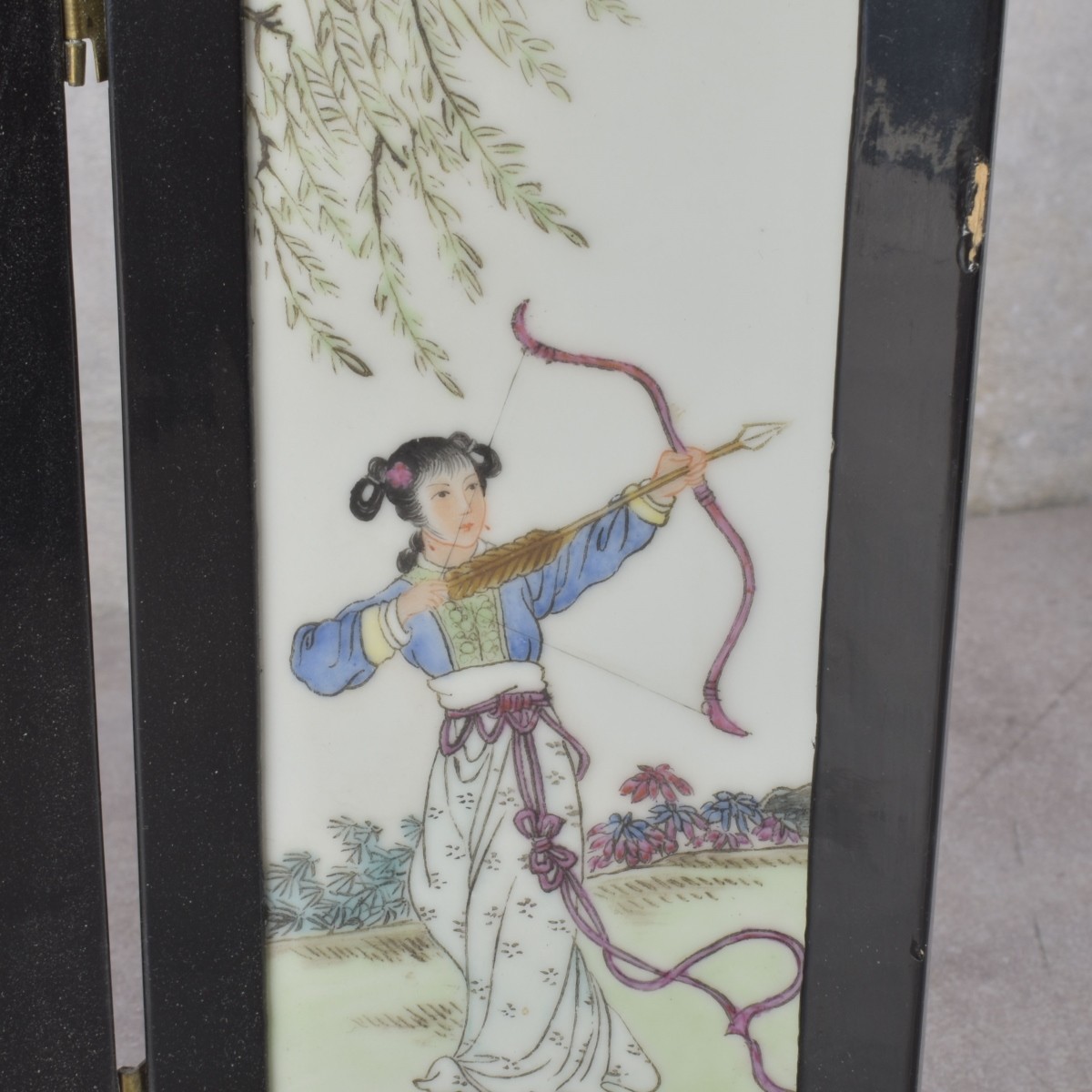 Vintage Japanese Table Screen