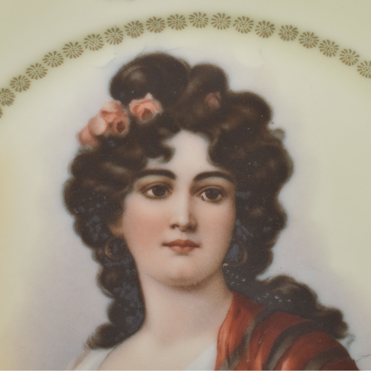European Porcelain Portrait Plates