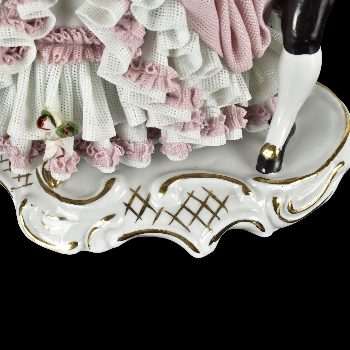 German Porcelain Lace Sculptures