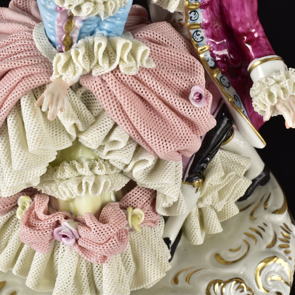 German Porcelain Lace Sculptures