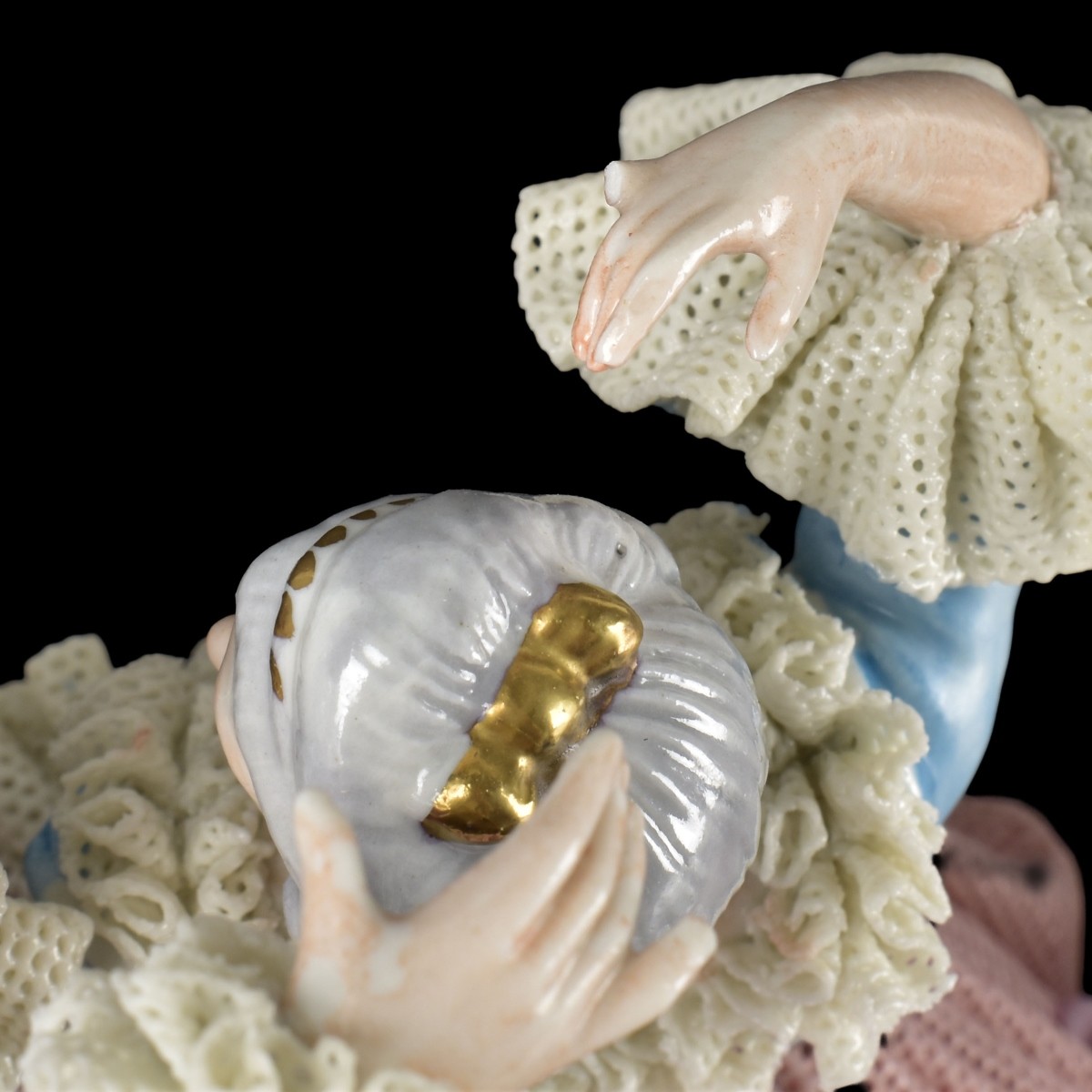 German Porcelain Lace Sculptures