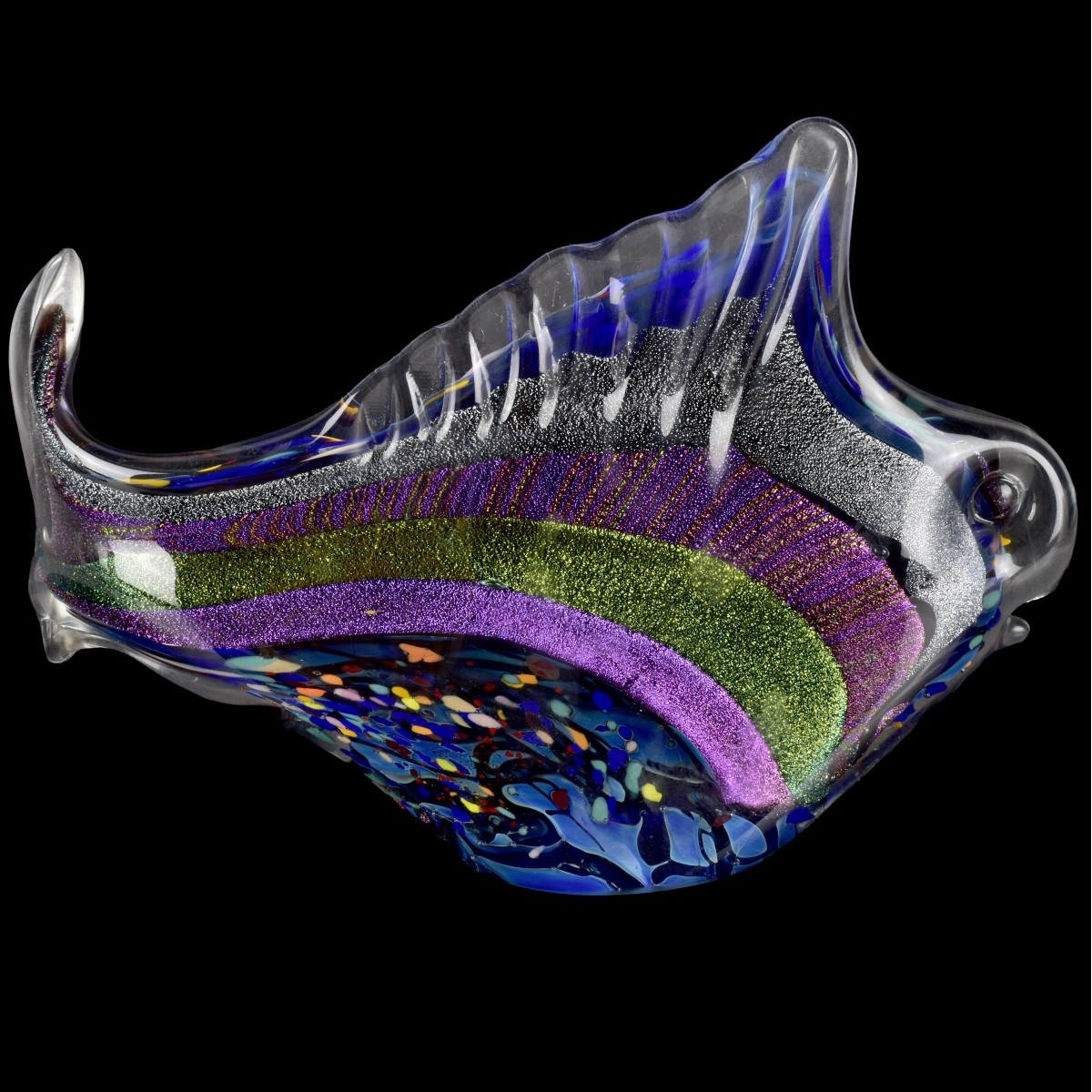 Vintage Murano Glass Fish Sculpture