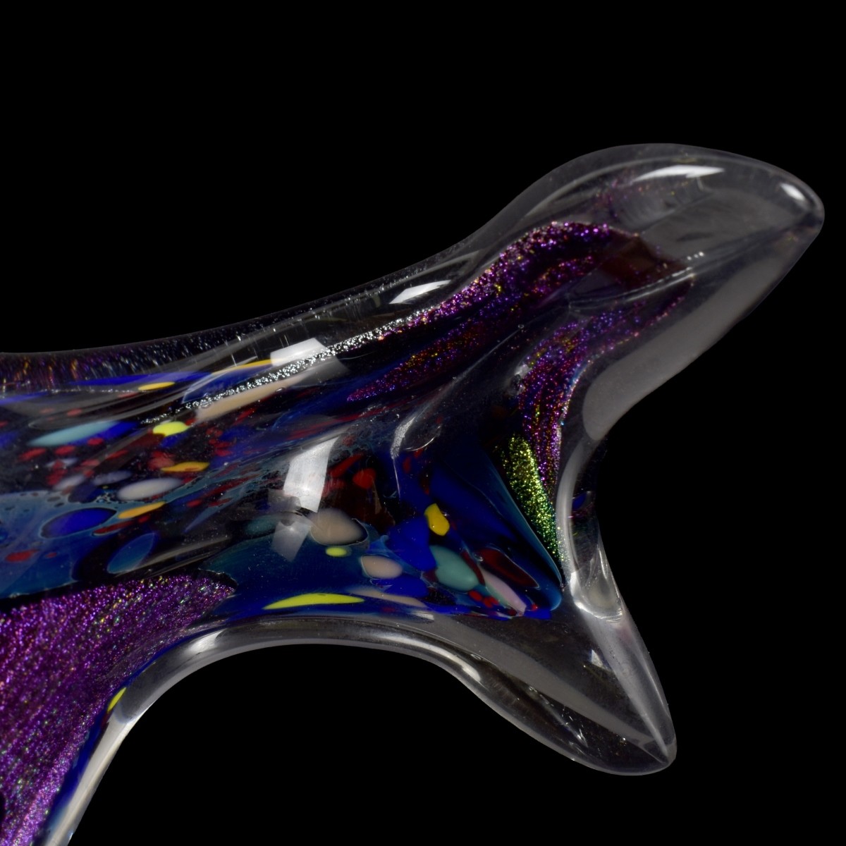 Vintage Murano Glass Fish Sculpture