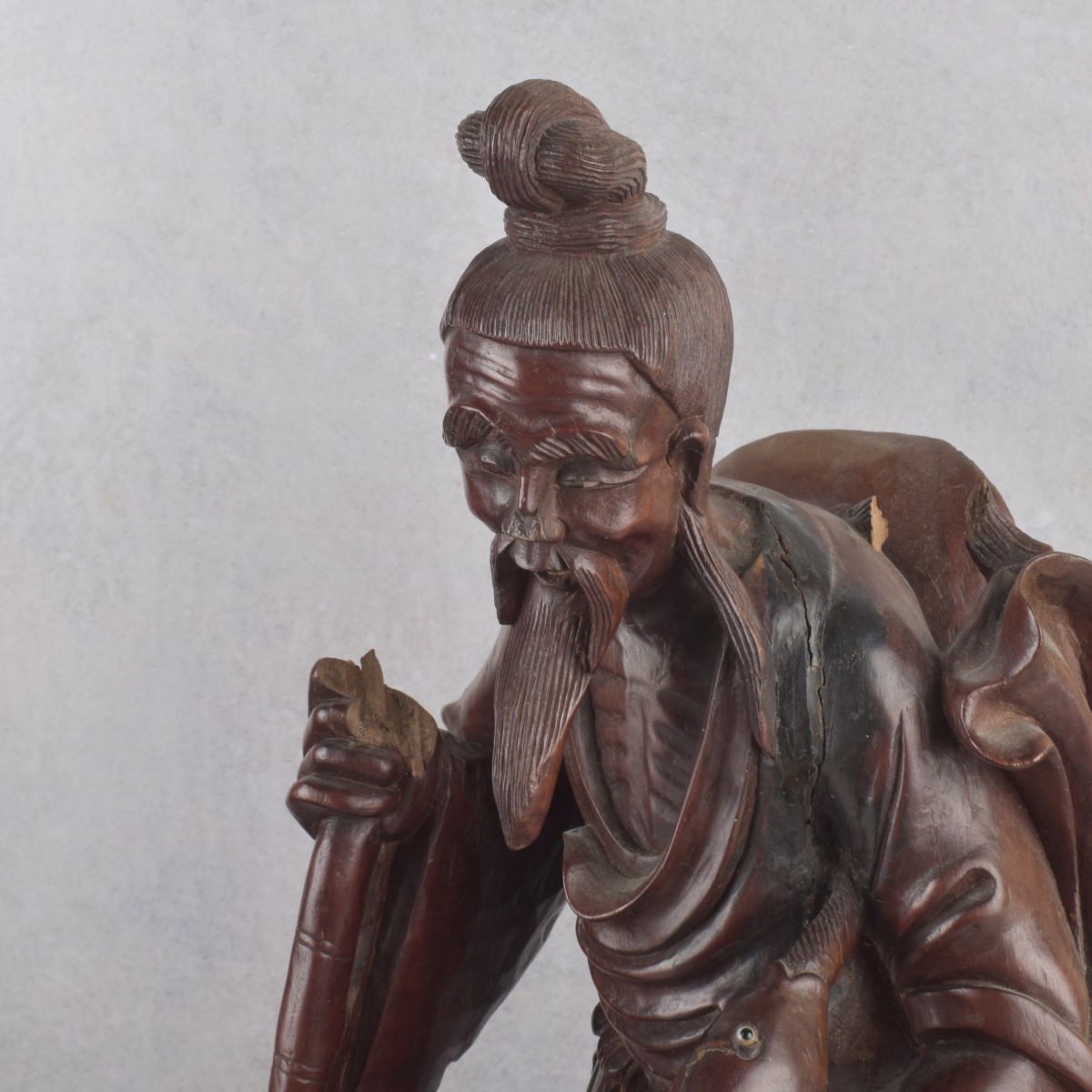 Antique Carved Chinese Wood Sculptures