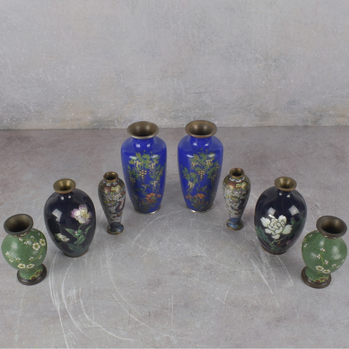 Japanese Cloisonne Vases
