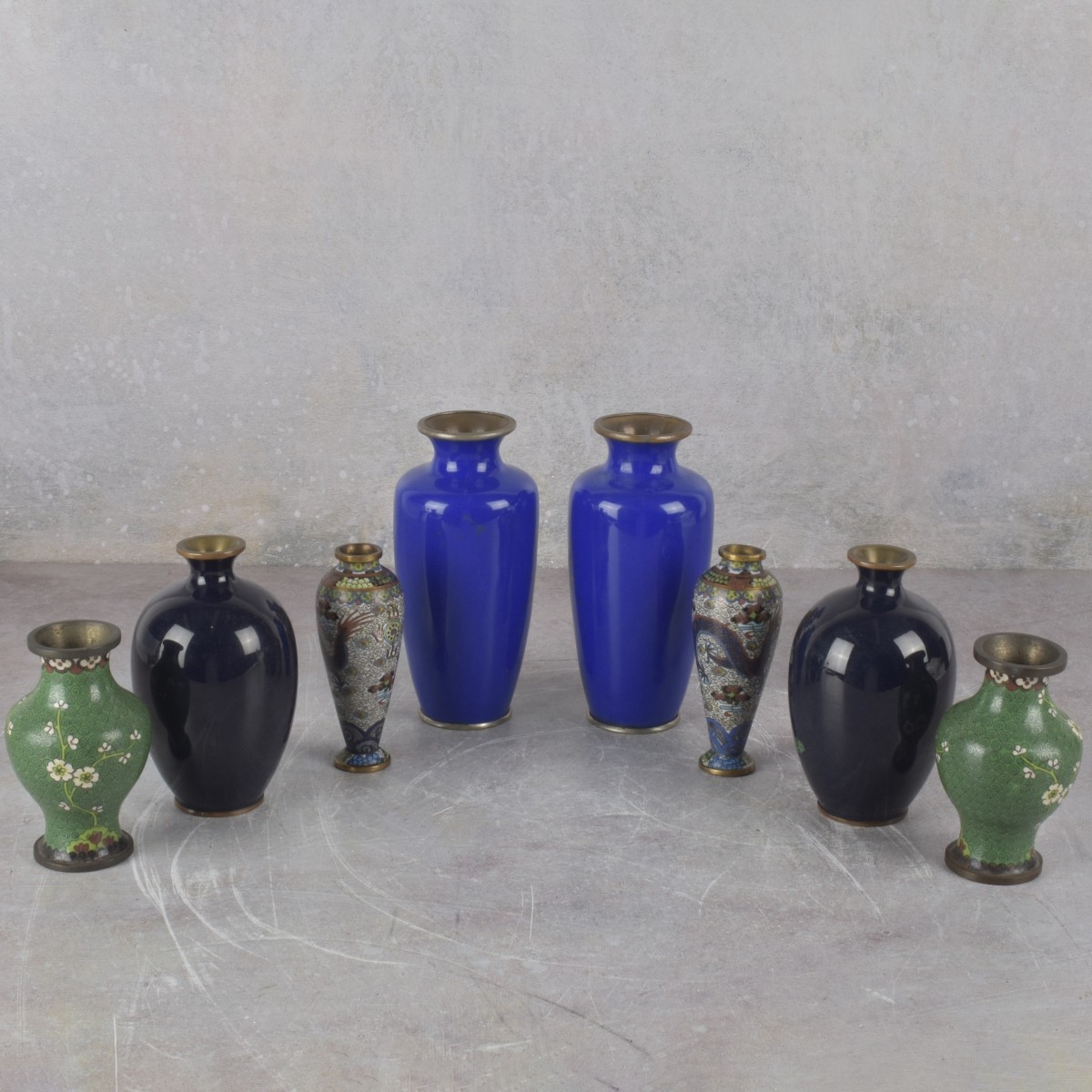 Japanese Cloisonne Vases