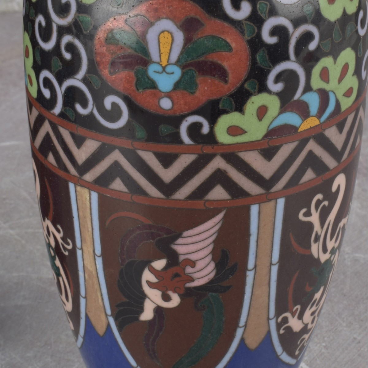 Japanese Cloisonne Vases