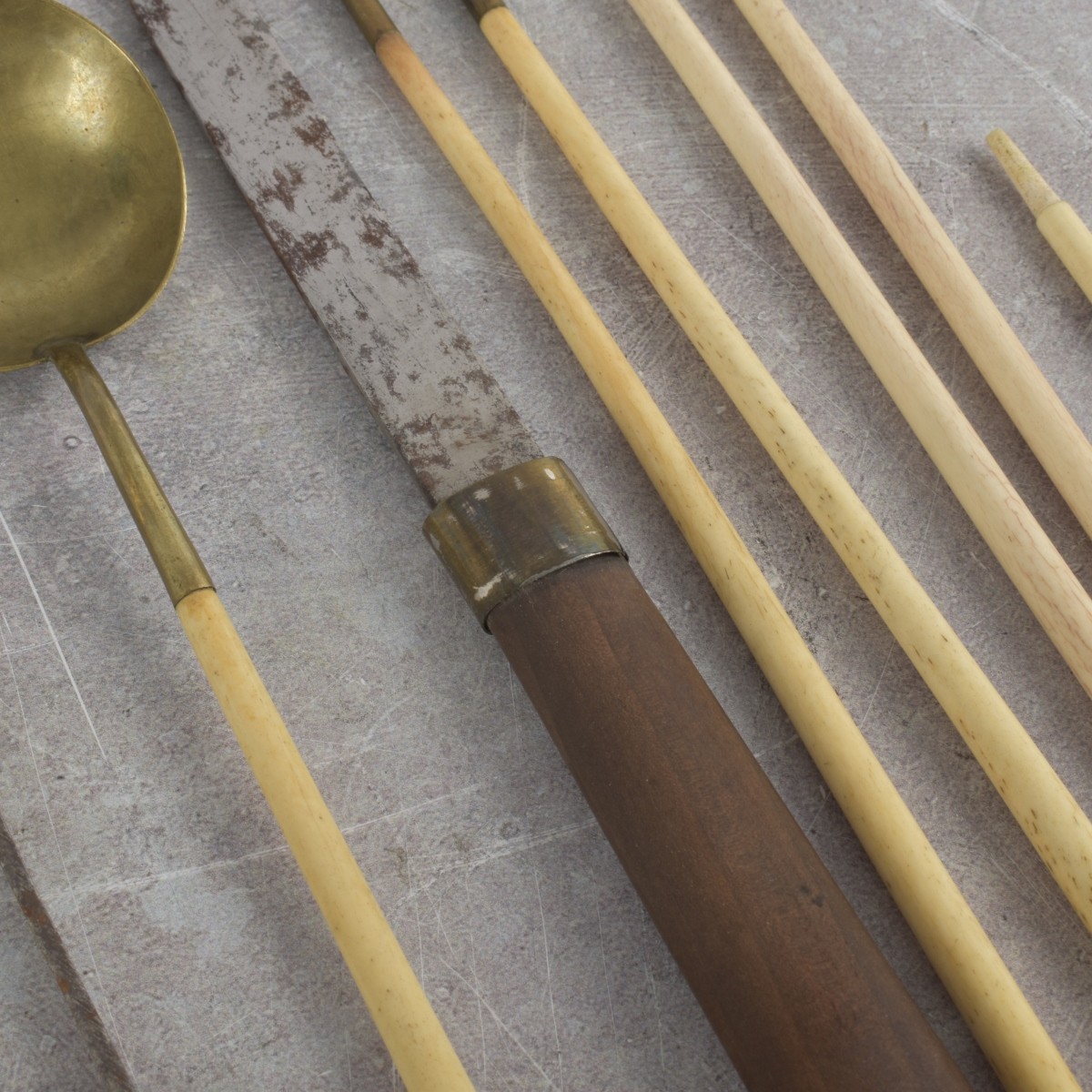 Chinese Shagreen Utensil Travel Case