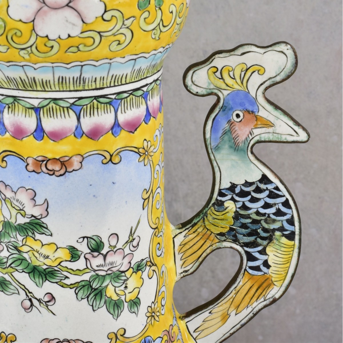 Vintage Chinese Enameled Vases