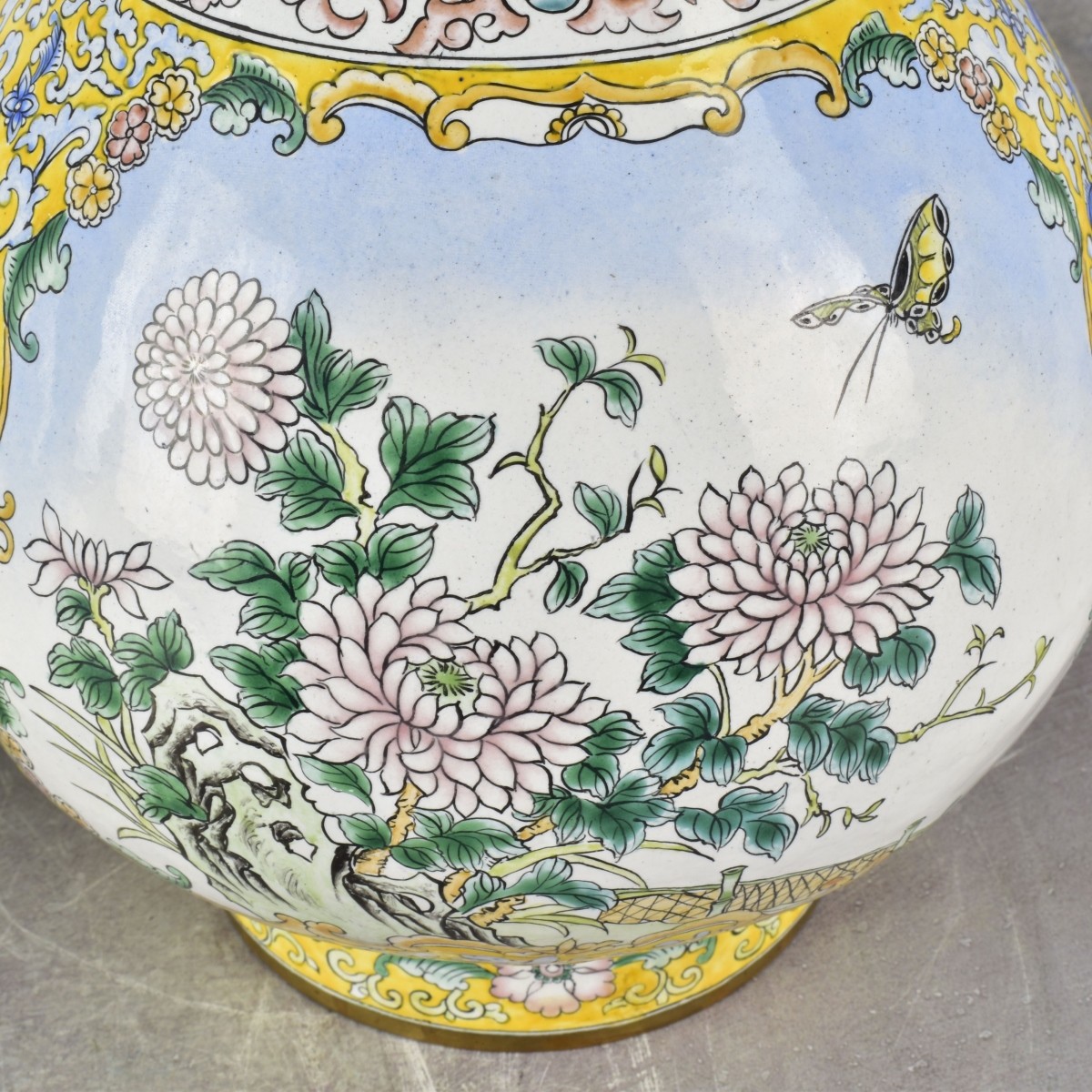 Vintage Chinese Enameled Vases